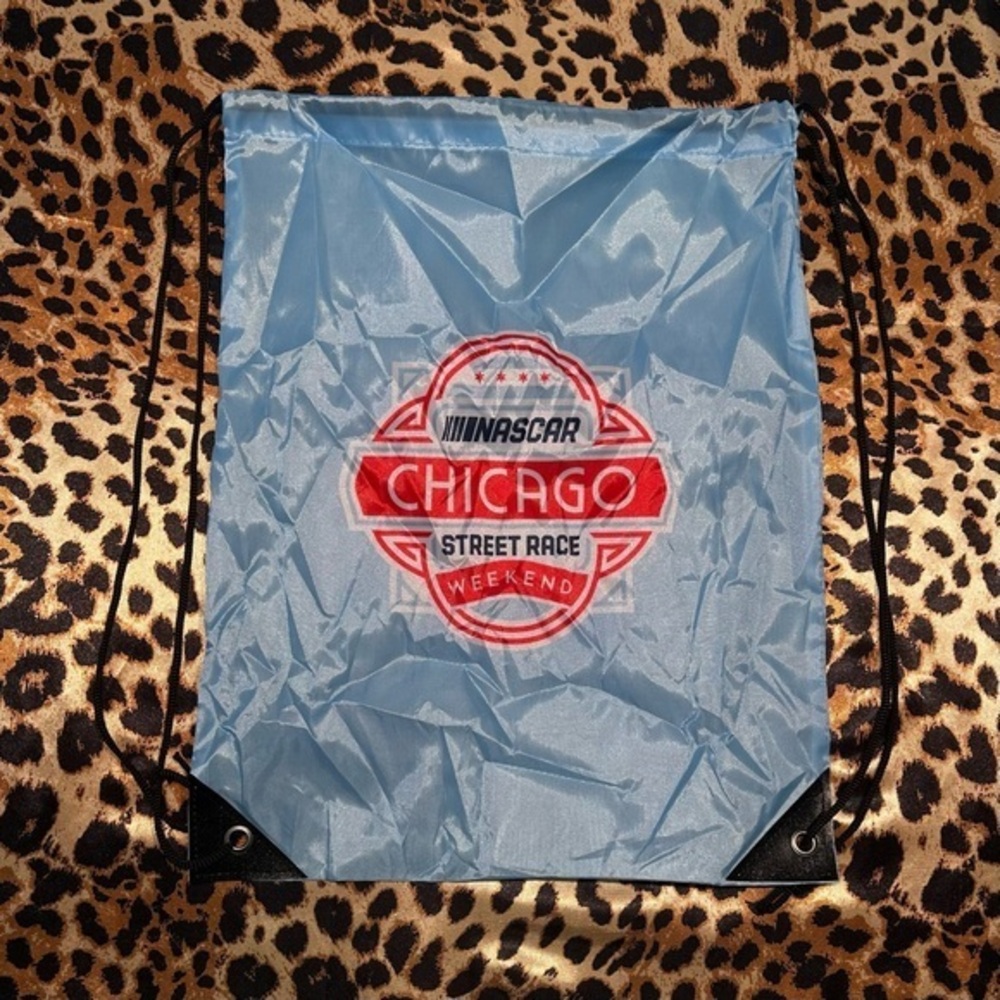 NASCAR Chicago Street Race Weekend Blue Drawstring Backpack